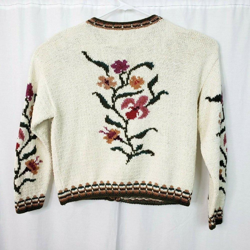 Icelandic Designs Floral Cardigan - Picture 6 of 6